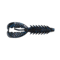 Xzone Lures Adrenaline Craw Jr. 3.5" Black Blue Flake / 3 1/2"