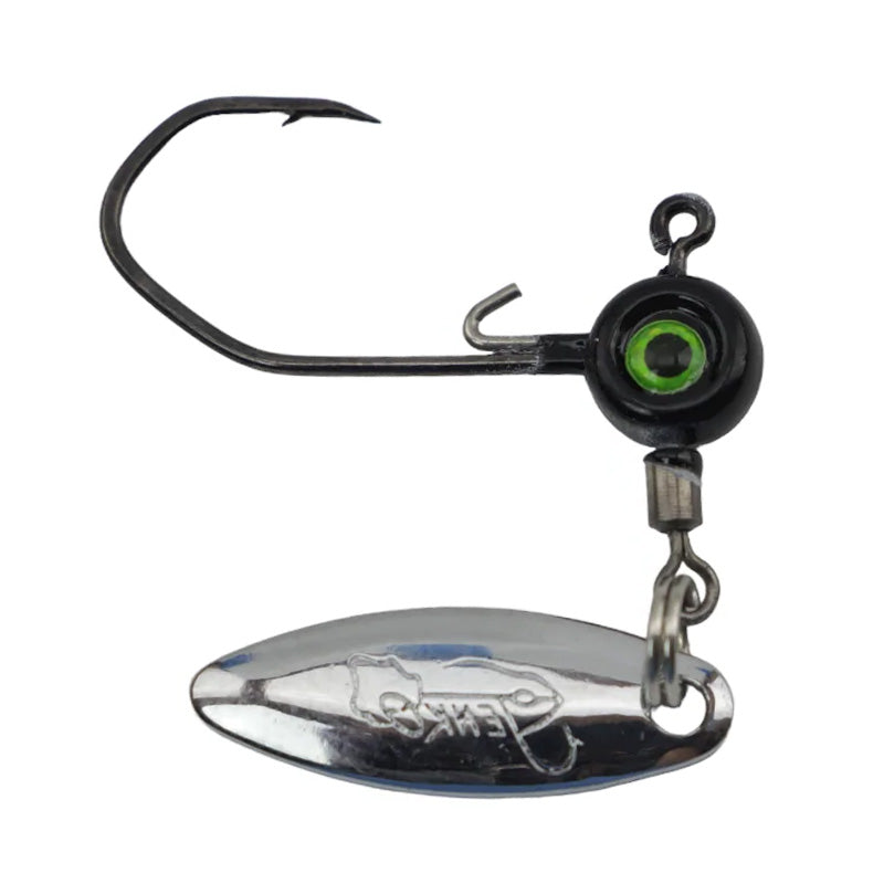 Fishing Jig Head Hooks with Spinner - Underspin Crappie Fishing