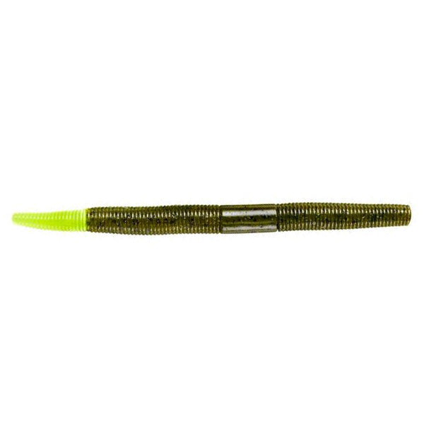 Yum Dinger Worm 6" Green Pumpkin Chart / 6"