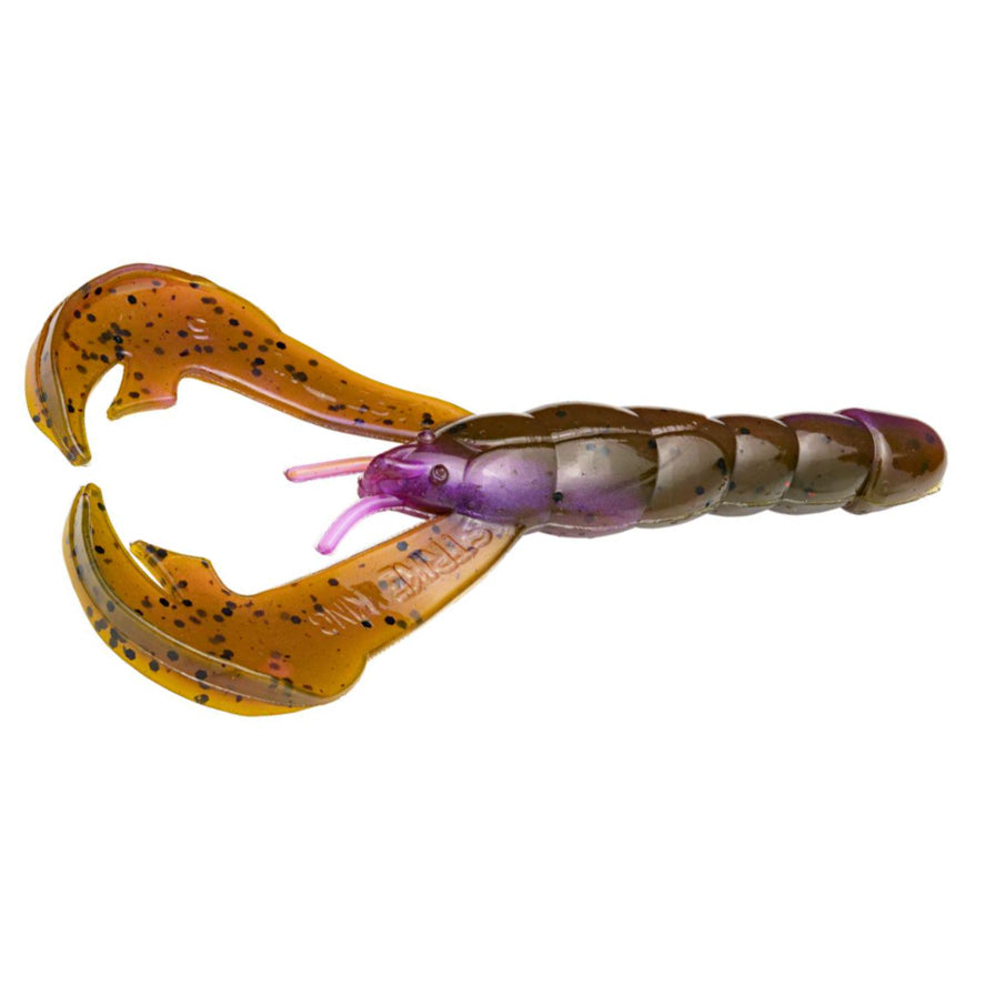 Strike King Rage Craw Green Pumpkin Purple Swirl / 4"