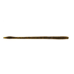 T-Mac Straight Tail Worm - EOL Green Pumpkin / 6 1/2"