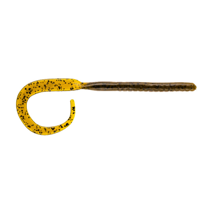 NetBait C-Mac Ribbontail Worm - EOL 11" / Green Pumpkin