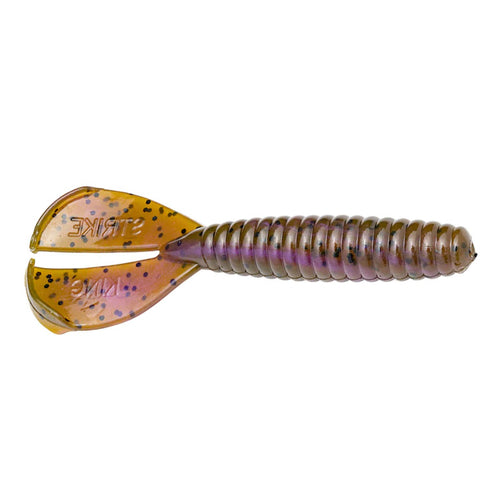 Strike King Rage Menace Grub Green Pumpkin Purple Swirl / 4" Strike King Rage Menace Grub Green Pumpkin Purple Swirl / 4"