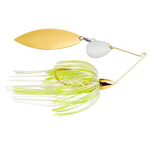 War Eagle Gold Tandem Spinnerbait Hot White Chartreuse War Eagle Gold Tandem Spinnerbait Hot White Chartreuse