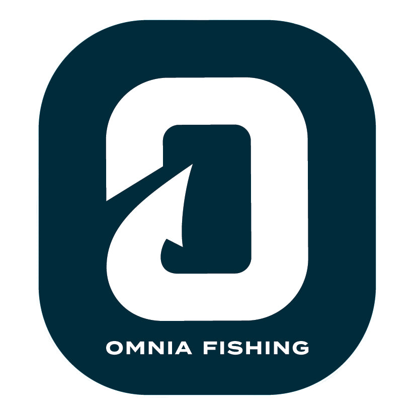 Omnia Fishing Rounded Square Sticker Blue