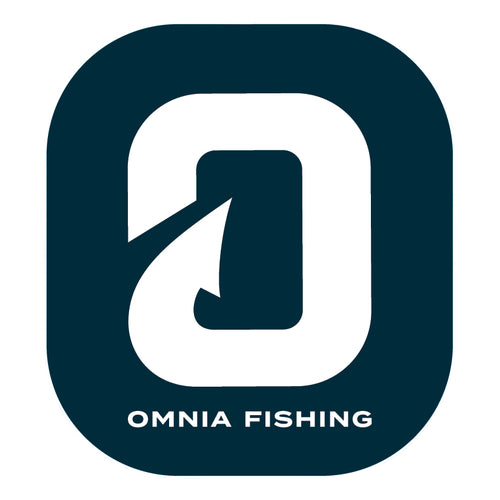 Omnia Fishing Rounded Square Sticker Blue Omnia Fishing Rounded Square Sticker Blue
