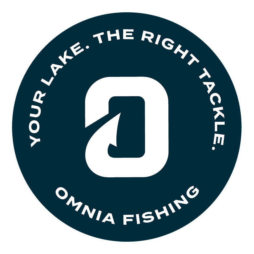 Omnia Fishing Stacked Brand Sticker