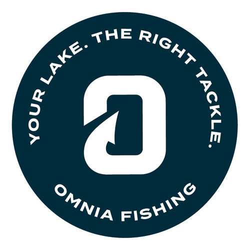 Omnia Fishing Circle Sticker Blue Omnia Fishing Circle Sticker Blue