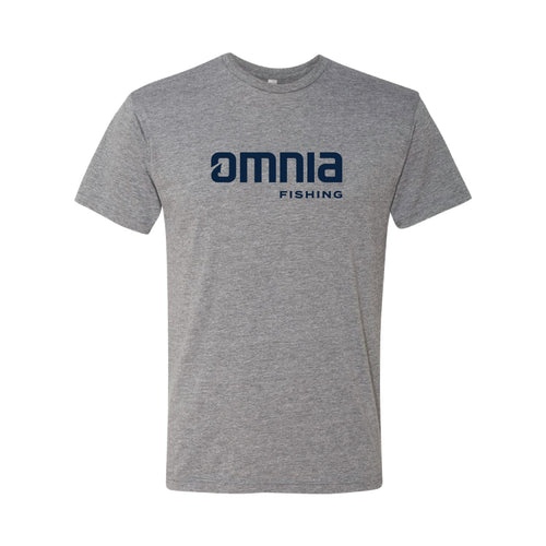 Omnia Fishing Stacked Logo T-Shirt - Heather Gray X-Small / Heather Gray Omnia Fishing Stacked Logo T-Shirt - Heather Gray X-Small / Heather Gray