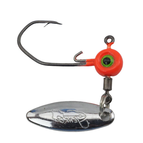 Jenko Slasher Spin Jig Heads 1/32oz 3pk Orange