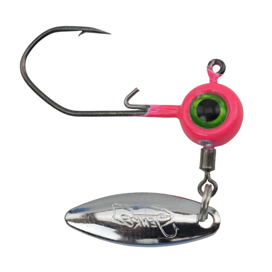 Jenko Slasher Spin Jig Heads 1/16oz 3pk Pink