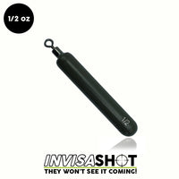 WOO! Tungsten Invisashot Cylinder Drop Shot Weight - Closed Eye 1/2 oz