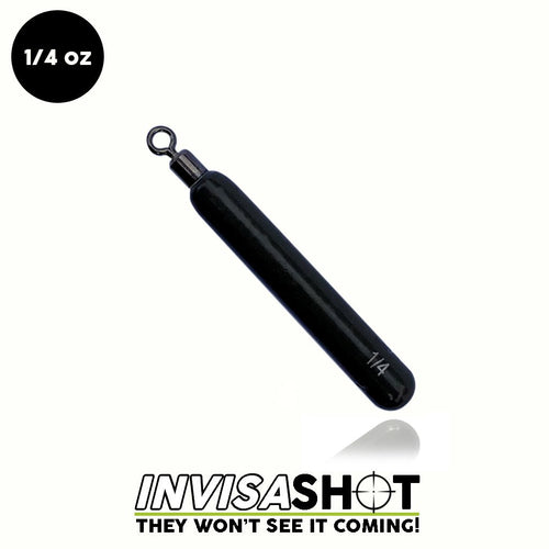 WOO! Tungsten Invisashot Cylinder Drop Shot Weight - Closed Eye 1/4 oz WOO! Tungsten Invisashot Cylinder Drop Shot Weight - Closed Eye 1/4 oz