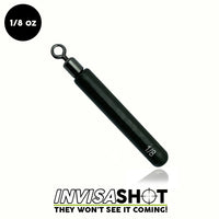 WOO! Tungsten Invisashot Cylinder Drop Shot Weight - Closed Eye 1/8 oz