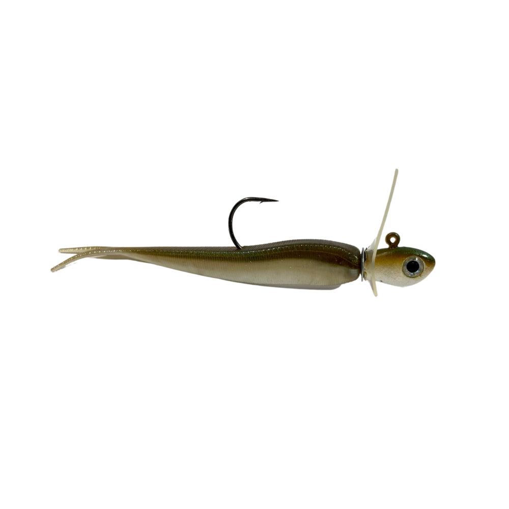 Pulse Fish Lures Pulse Jig with Bait 3/8 oz / Albino Green