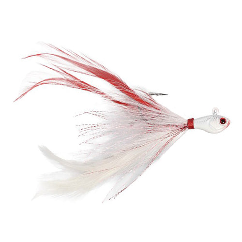 Jenko Big Wig Magnum Hair Jig 1/2 oz / Bleeding Shad Jenko Big Wig Magnum Hair Jig 1/2 oz / Bleeding Shad