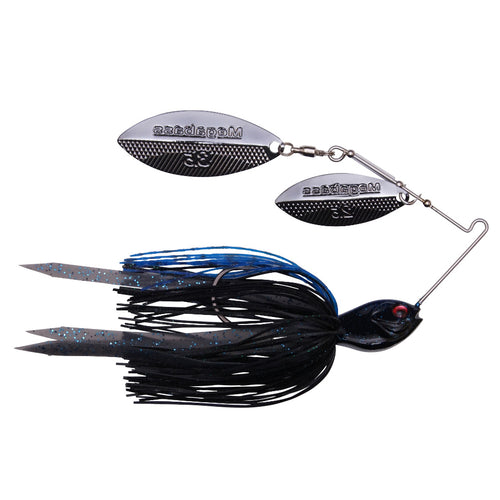 Megabass SV-3 Double Willow Spinnerbait 3/8 oz / Black Blue Megabass SV-3 Double Willow Spinnerbait 3/8 oz / Black Blue