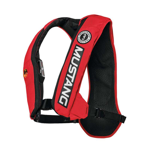 Mustang Survival Elite 28 Hydrostatic Inflatable PFD - Bass Competition Red Bass Competition Red Mustang Survival Elite 28 Hydrostatic Inflatable PFD - Bass Competition Red Bass Competition Red