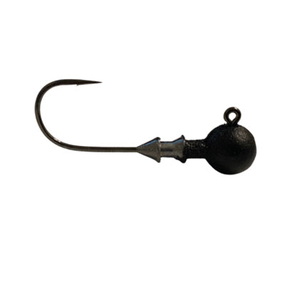 Great Lakes Finesse Stealth Ball Jig Head 1/16 oz / Matte Black / 1/0