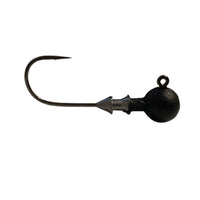 Great Lakes Finesse Stealth Ball Jig Head 1/8 oz / Matte Black / 1/0