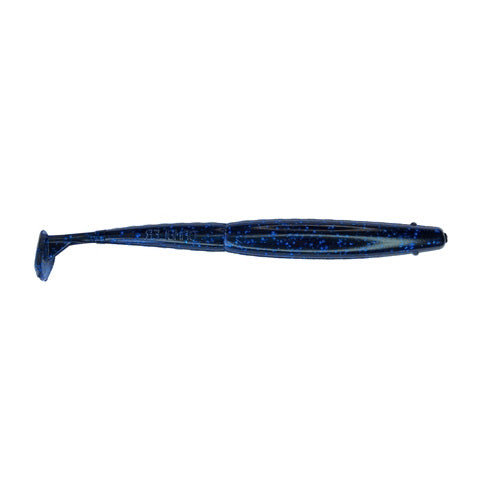 Gambler Lures Slim EZ 6" Swimbait Black Blue Glitter / 6"