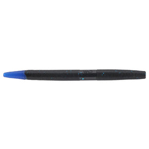 5" Senko Worm Black/Blue Flake with Blue Tip / 5"