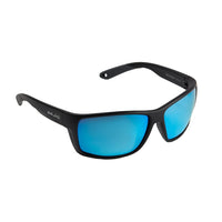 Bajío Bales Beach Glass Lens Sunglasses Black Matte / Blue Glass