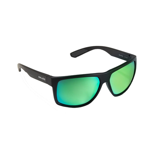 Bajío Boneville Glass Lens Sunglasses Black Matte / Green Glass Bajío Boneville Glass Lens Sunglasses Black Matte / Green Glass