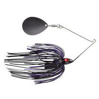 War Eagle Night Time Colorado Spinnerbait 1/2 oz / Black/Purple - Black Blade