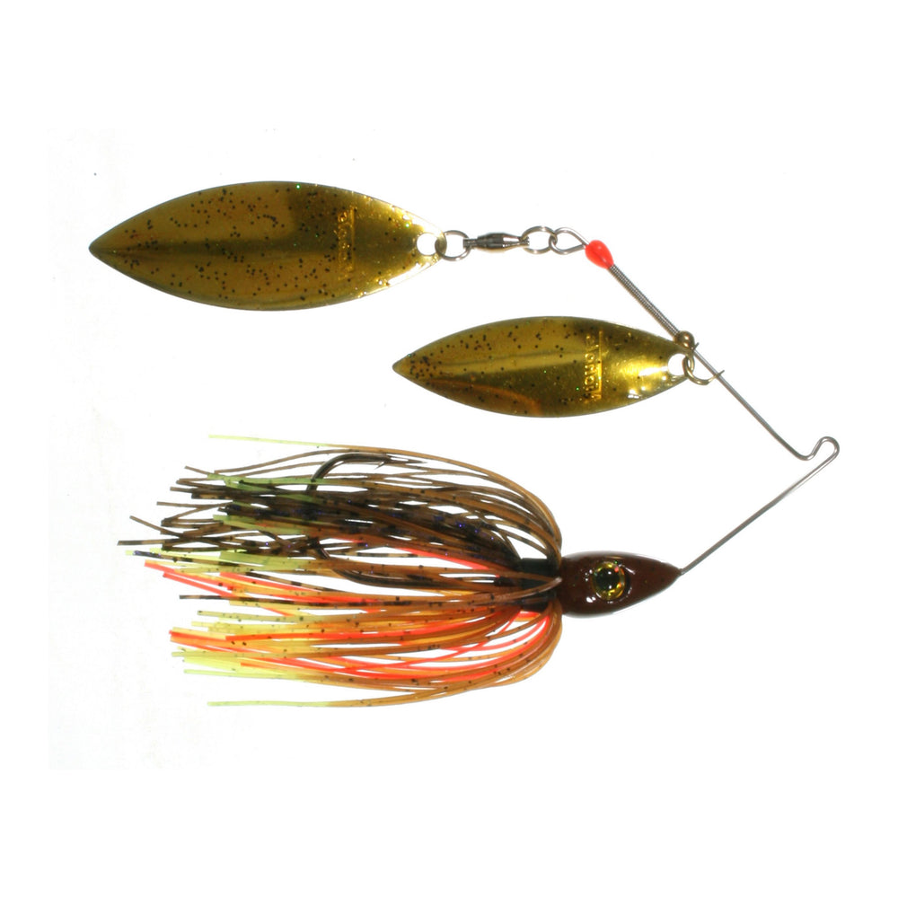 Nichols Lures Pulsator Metal Flake Double Willow Spinnerbait 1/2 oz / Bluegill / Compact