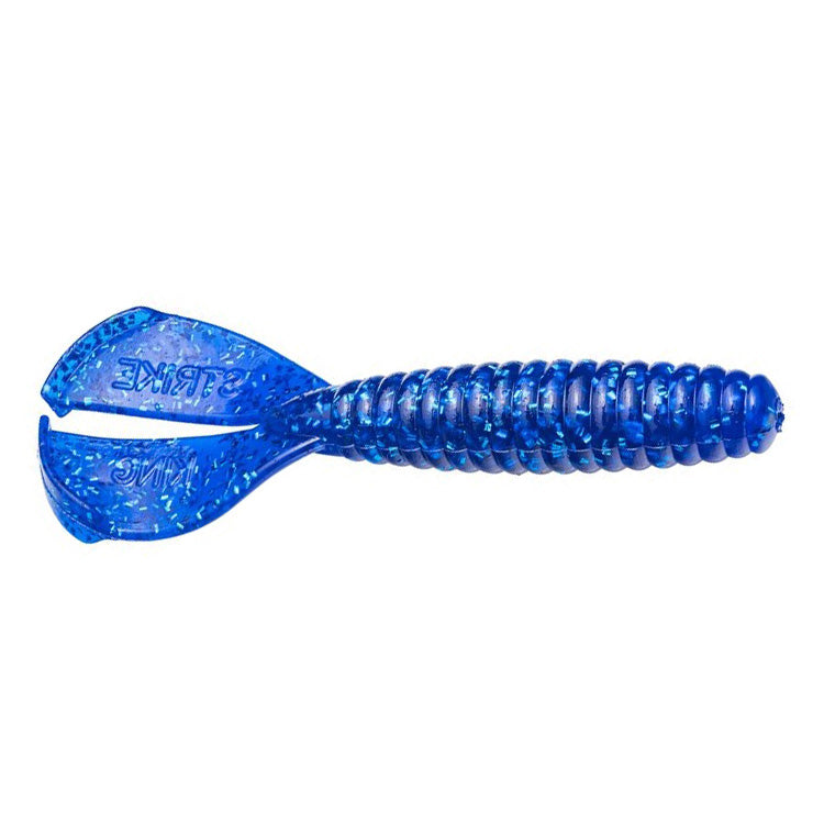 Strike King Rage Menace Grub Blue Sapphire / 4"