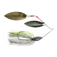 Nichols Lures Pulsator Metal Flake Double Willow Spinnerbait 3/8 oz / Bombshell Bass / Compact