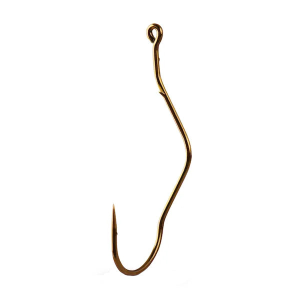 Mustad Slow Death Aberdeen Bent Shank Hook-Bronze 10 Ct Sz 2