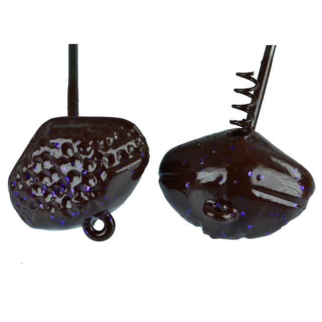 Picasso Lures Shake-E-Football Jig Head 1/4 oz / Brown/Purple