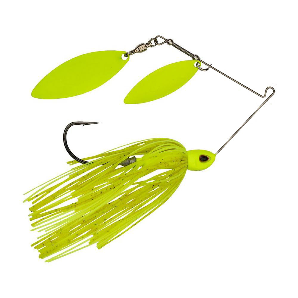 Berkley Power Blade Compact Double Willow Spinnerbait 1/2 oz / Chartreuse