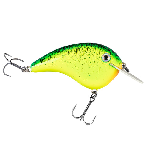 Strike King Chick Magnet Jr. Flat Sided Crankbait Chartreuse with Blue/Black Splatter / 2 1/4" Strike King Chick Magnet Jr. Flat Sided Crankbait Chartreuse with Blue/Black Splatter / 2 1/4"