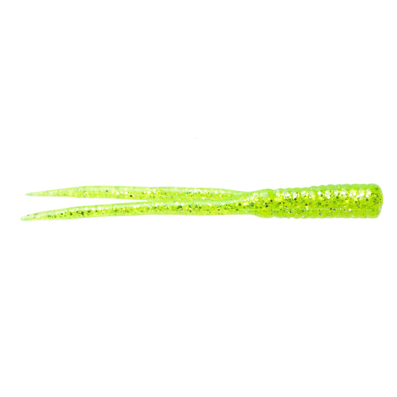 Zoom Split Tail Trailer Chartreuse Glitter / 4"