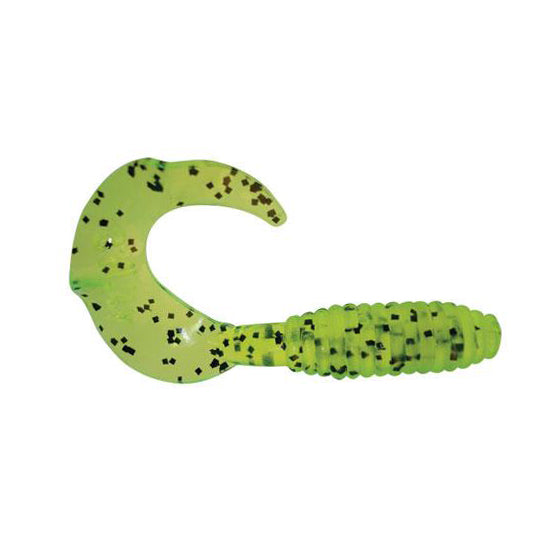 Kalin's Lunker Grub 5" / Chartreuse Salt and Pepper