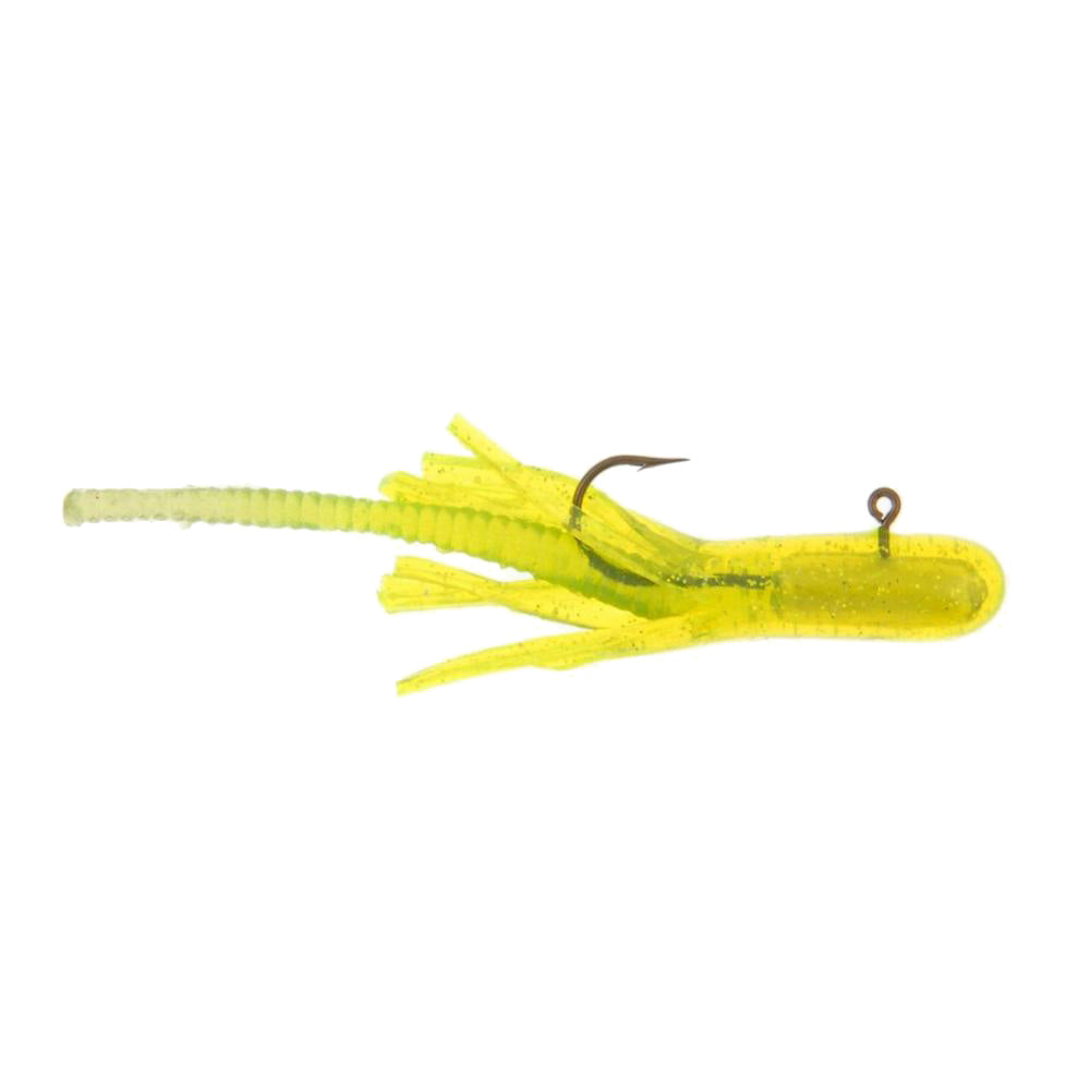 Berkley PowerBait Pre-Rigged Atomic Teaser Chartreuse Silver Fleck / 1/16 oz