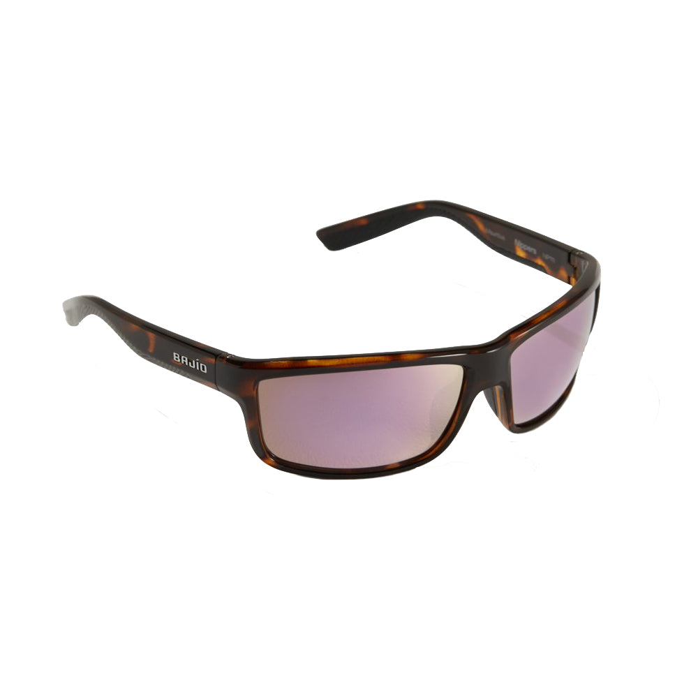 Bajío Nippers Polycarbonate Lens Sunglasses Dark Tort Gloss / Rose Mirror Polycarbonate