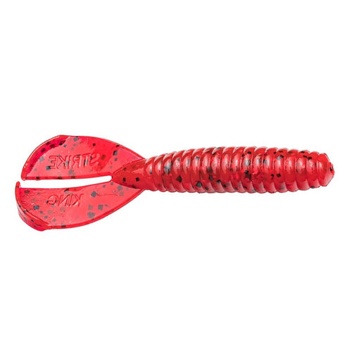 Strike King Rage Menace Grub Delta Red / 4" Strike King Rage Menace Grub Delta Red / 4"