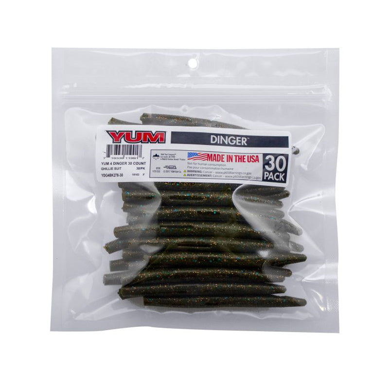  Yum Lures Dinger Bulk Watermelon Seed 5 inch