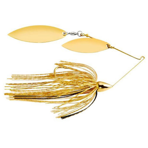 War Eagle Gold Double Willow Spinnerbait 1/4 oz / Gold Shiner War Eagle Gold Double Willow Spinnerbait 1/4 oz / Gold Shiner