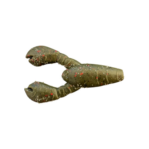 Great Lakes Finesse Snack Craw Green Pumpkin Red Flake / 2.1"