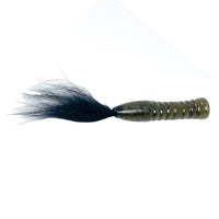 Rabid Baits Ned Fox Tail Worm Green Pumpkin Black / 3"