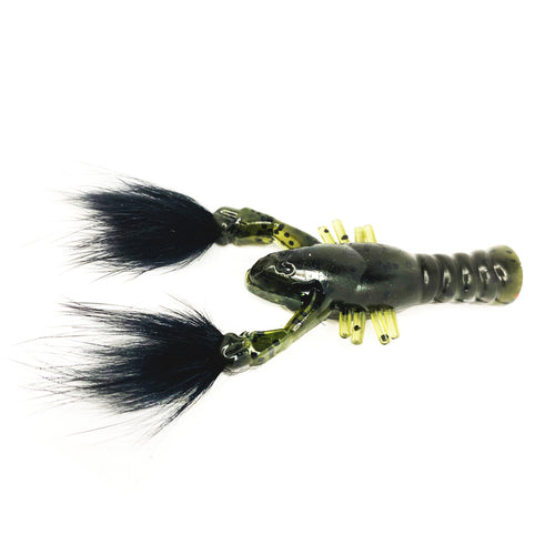 Rabid Baits Rabid Craw Green Pumpkin Black / 3" Rabid Baits Rabid Craw Green Pumpkin Black / 3"