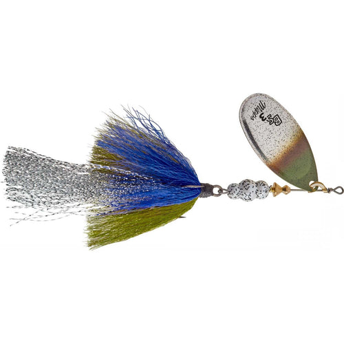 Mepps Bronze Slammer In-Line Spinner 1/4 oz / Silver Blade/Green Pumpkin Blue Tail Mepps Bronze Slammer In-Line Spinner 1/4 oz / Silver Blade/Green Pumpkin Blue Tail