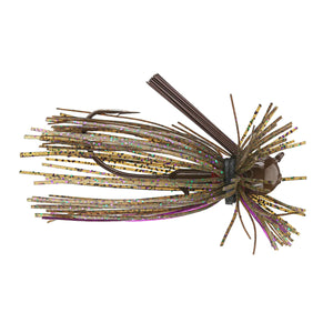 Finesse Jig 2 Pack Green Pumpkin Candy/Purple Flash / 5/16 oz