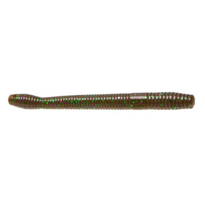 Magnum Finesse Worm Green Pumpkin Purple Green / 5"