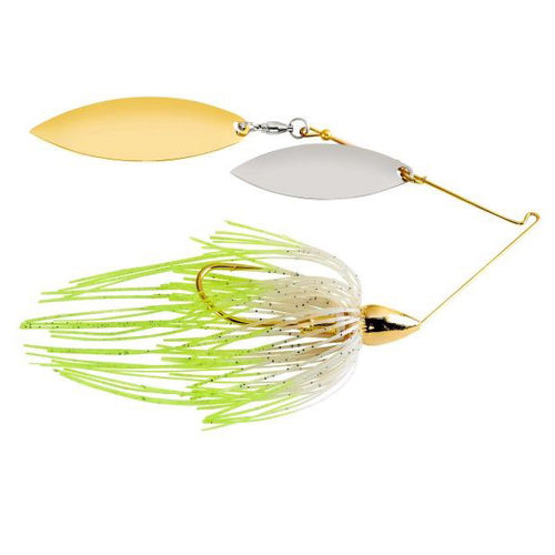 War Eagle Gold Double Willow Spinnerbait 3/8 oz / Hot Blue Herring War Eagle Gold Double Willow Spinnerbait 3/8 oz / Hot Blue Herring